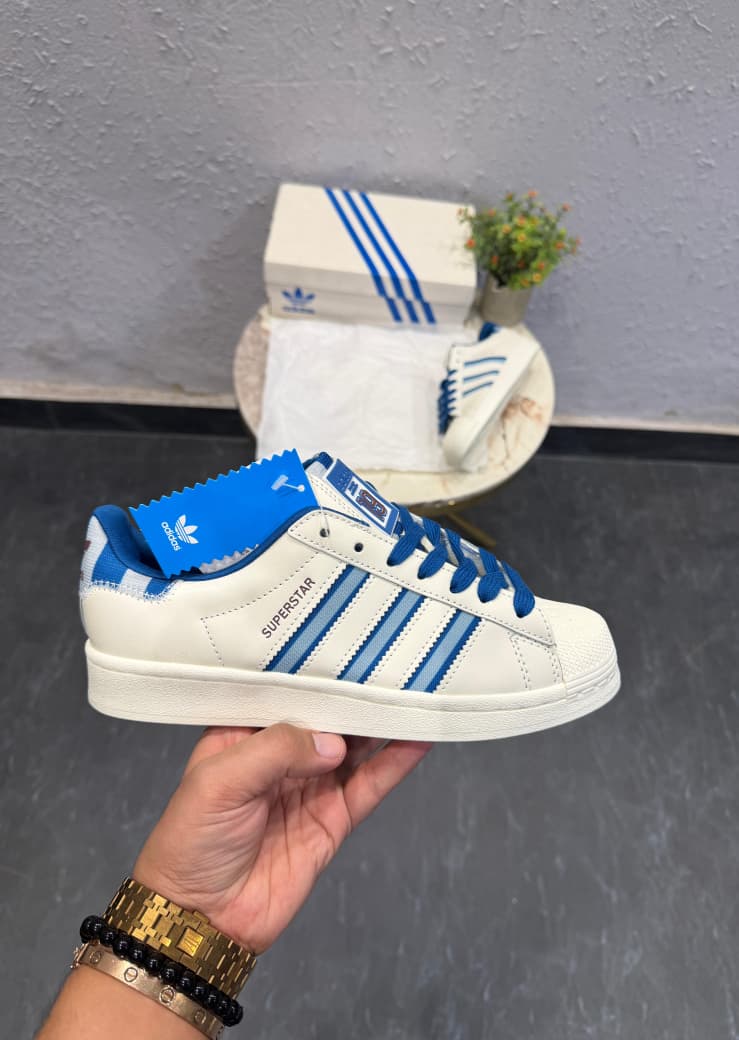 ADIDAS ORIGINALS SUPERSTAR 19 69WHITE SKY BLUE
