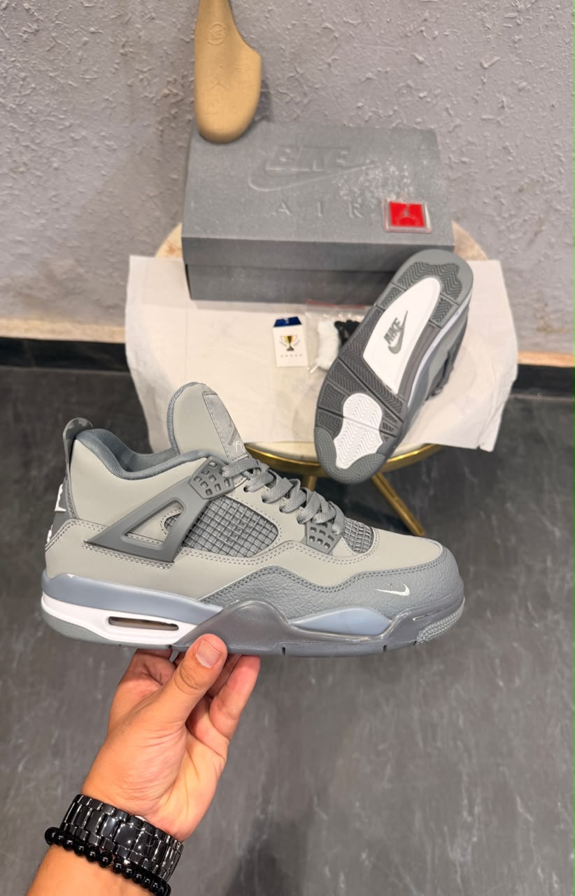 AIR JORDAN RETRO 4 NIGEL WOLF GREY