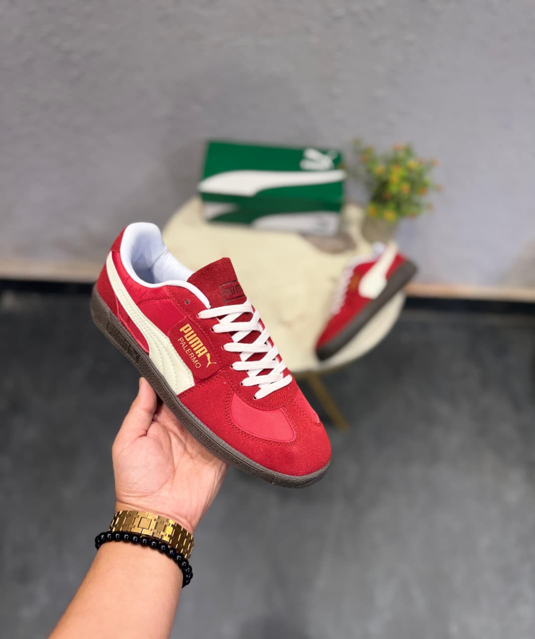 PUMA PALERMO SUEDE  RED