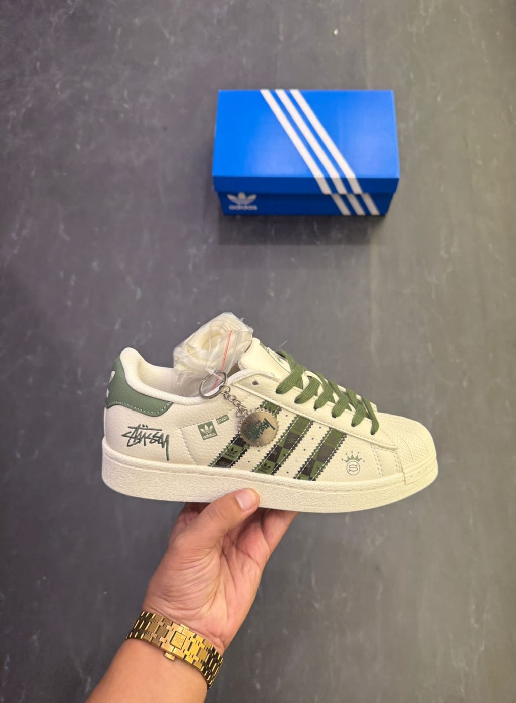 ADIDAS ORIGINALS SUPERSTAR STUSSY CAMO