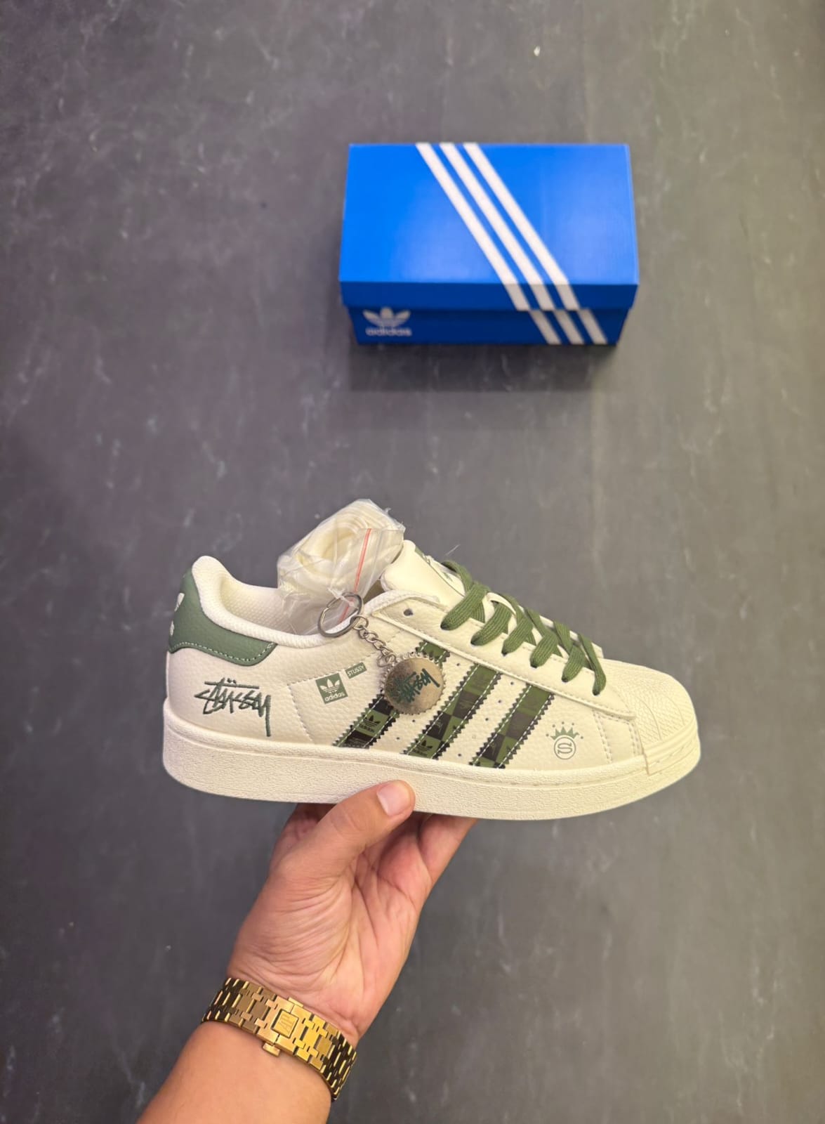 ADIDAS ORIGINALS SUPERSTAR STUSSY CAMO