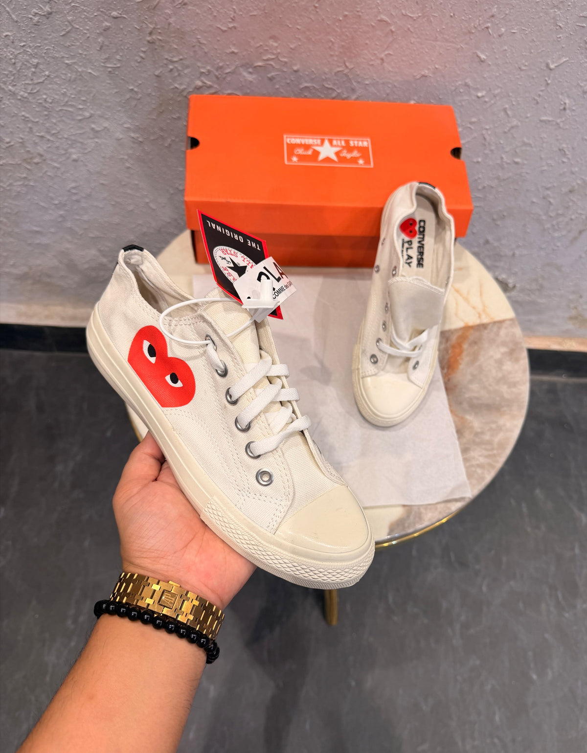 CONVERSE CHUCK  PLAYCOMME LOW WHITE