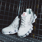 NIKE SHOX TL WHITE / METALLIC SILVER