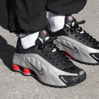 NIKE SHOX SILVER RED