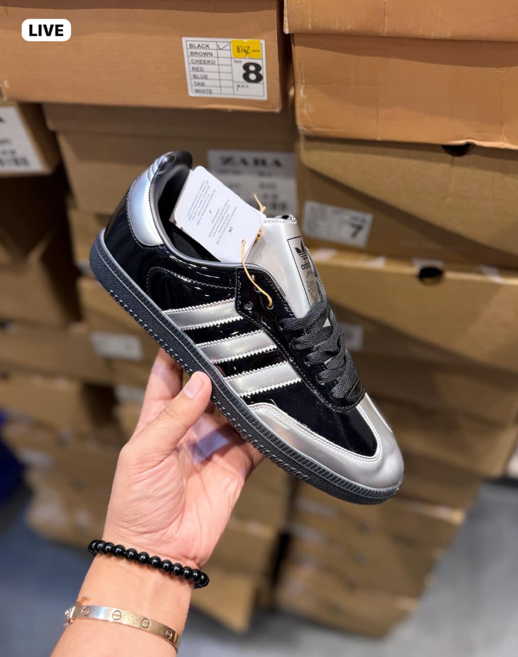 ADIDAS ORIGINALS SAMBA ATMOS BLACK SILVER