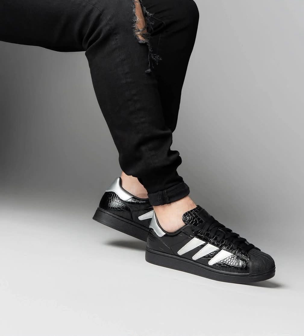 ADIDAS ORIGINALS SUPERSTAR PREDATOR BLACK SILVER