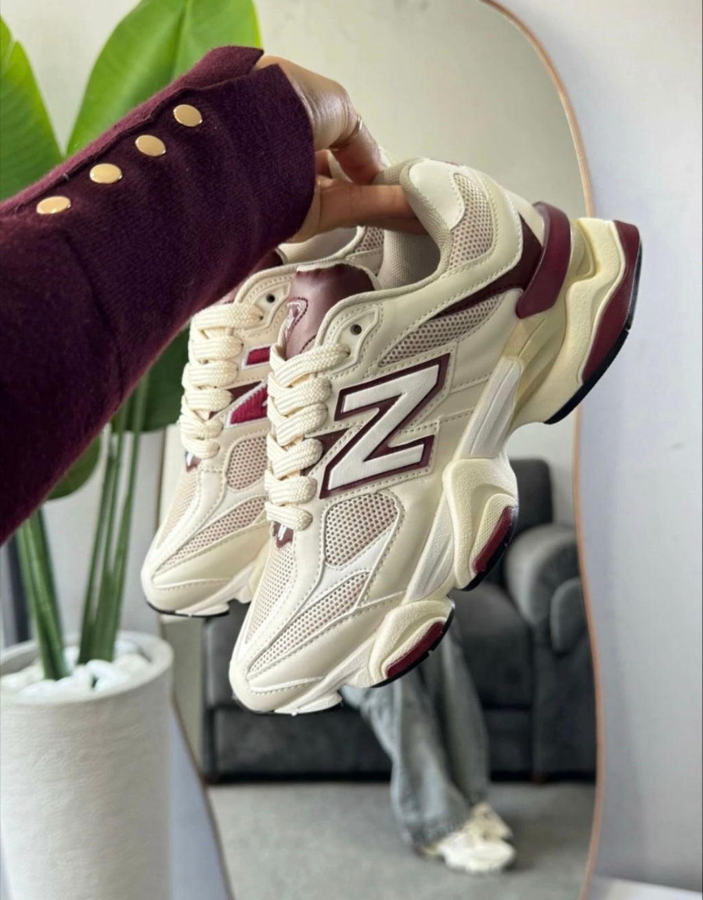 NEW BALANCE 9060 LINE BURGENDY