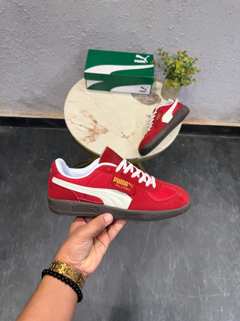 PUMA PALERMO SUEDE  RED