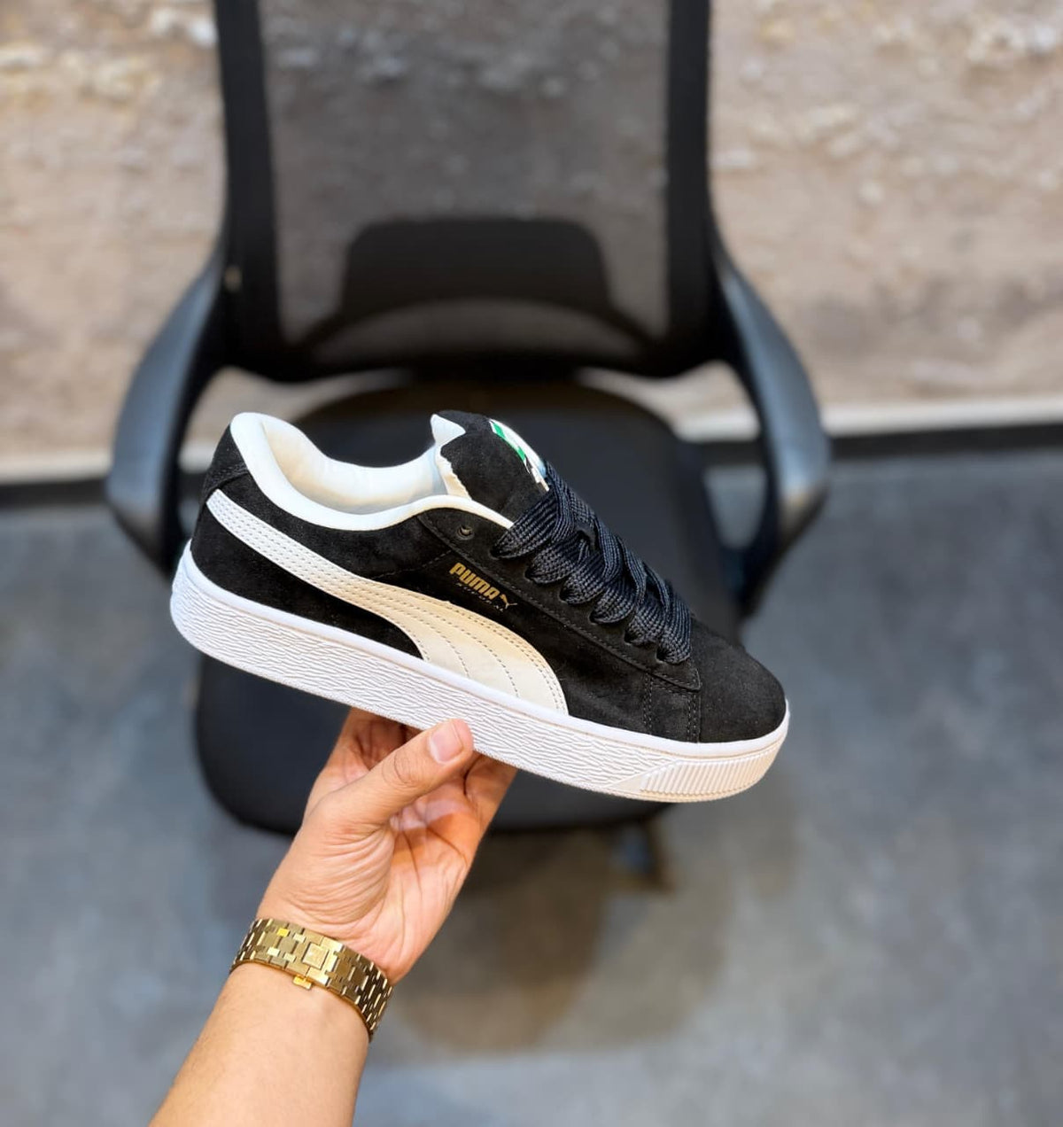PUMA CLASSIC SUEDE XL BLACK