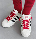 ADIDAS ORIGINAL SUPERSTAR WHITE BLACK RED STUSSY X SUPREME