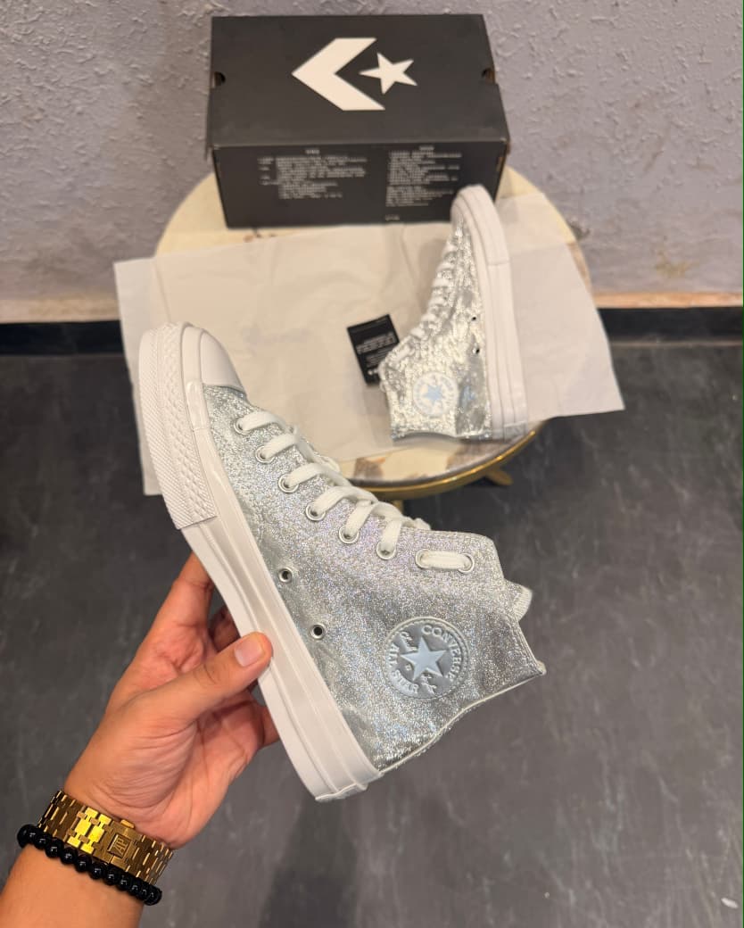 CONVERSE CHUCK 70 MID METALLIC SILVER