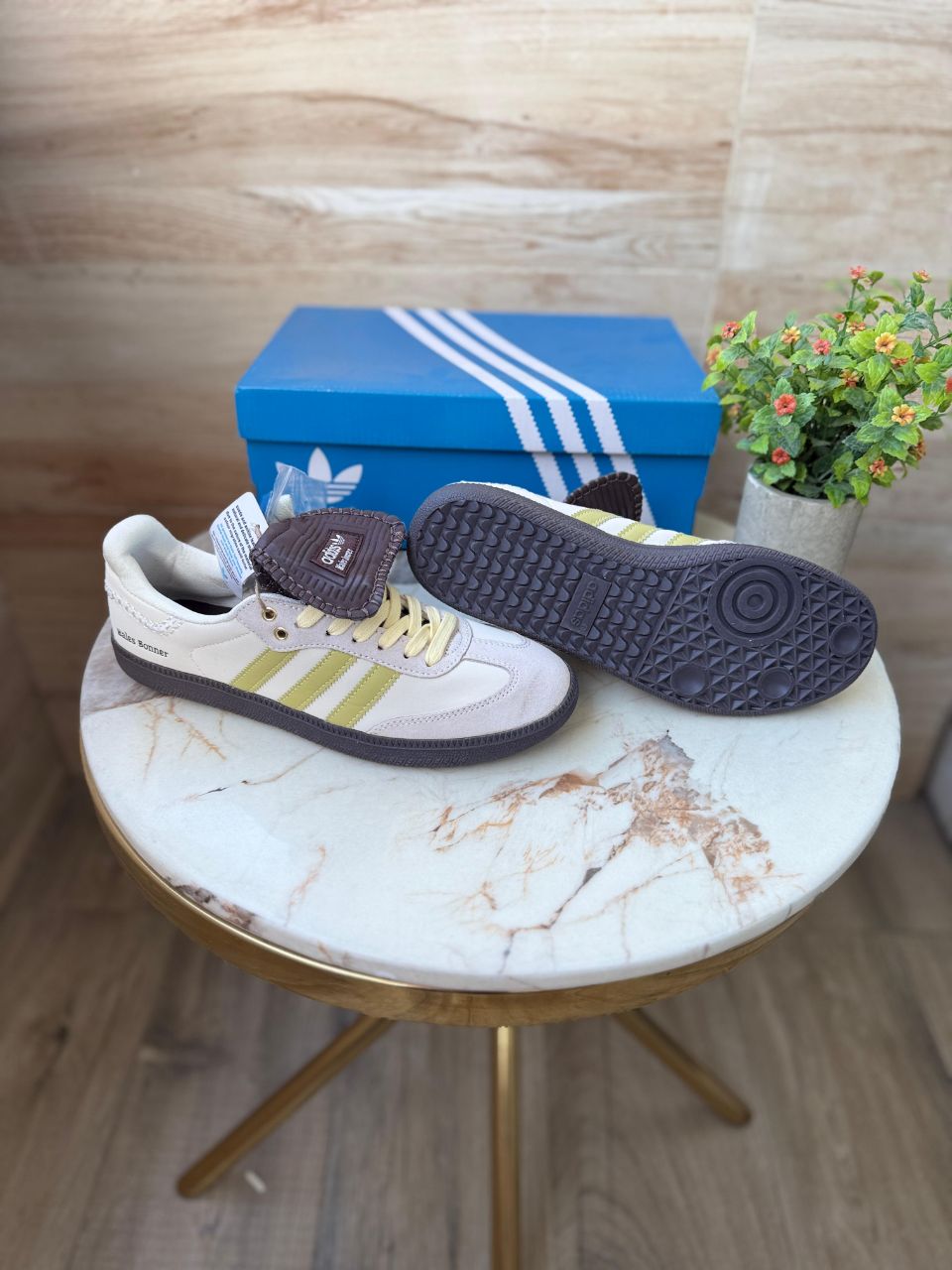 ADIDAS SAMBA WALES BONNER BEIGE ECRTIN BROWN