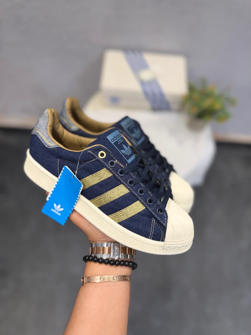 ADIDAS ORIGINALS SUPERSTAR DENIM DARK BLUE SECOND GENERATION 2025