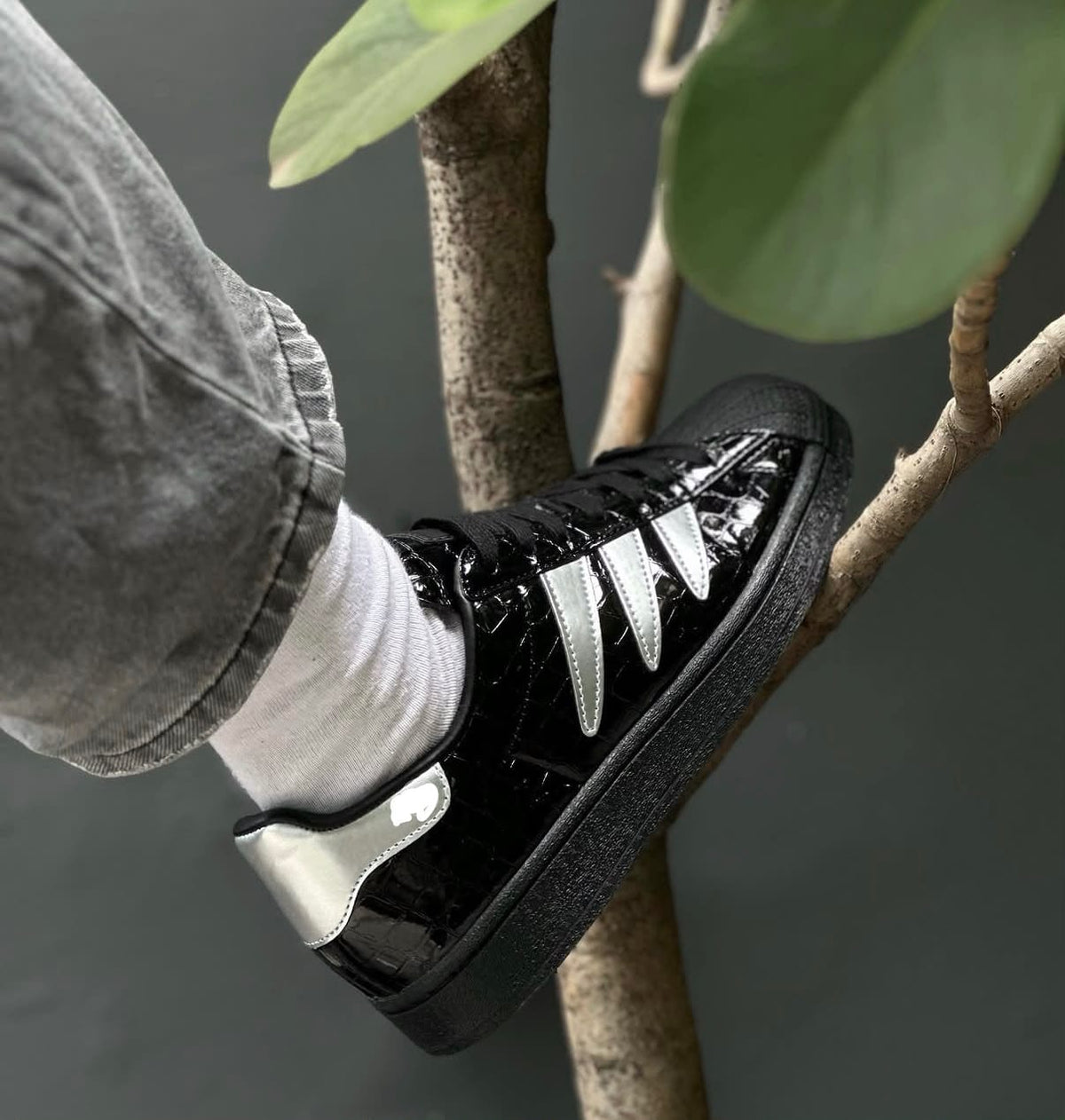 ADIDAS ORIGINALS SUPERSTAR PREDATOR BLACK SILVER