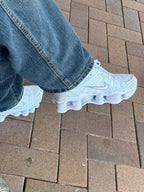 NIKE SHOX TL WHITE / METALLIC SILVER