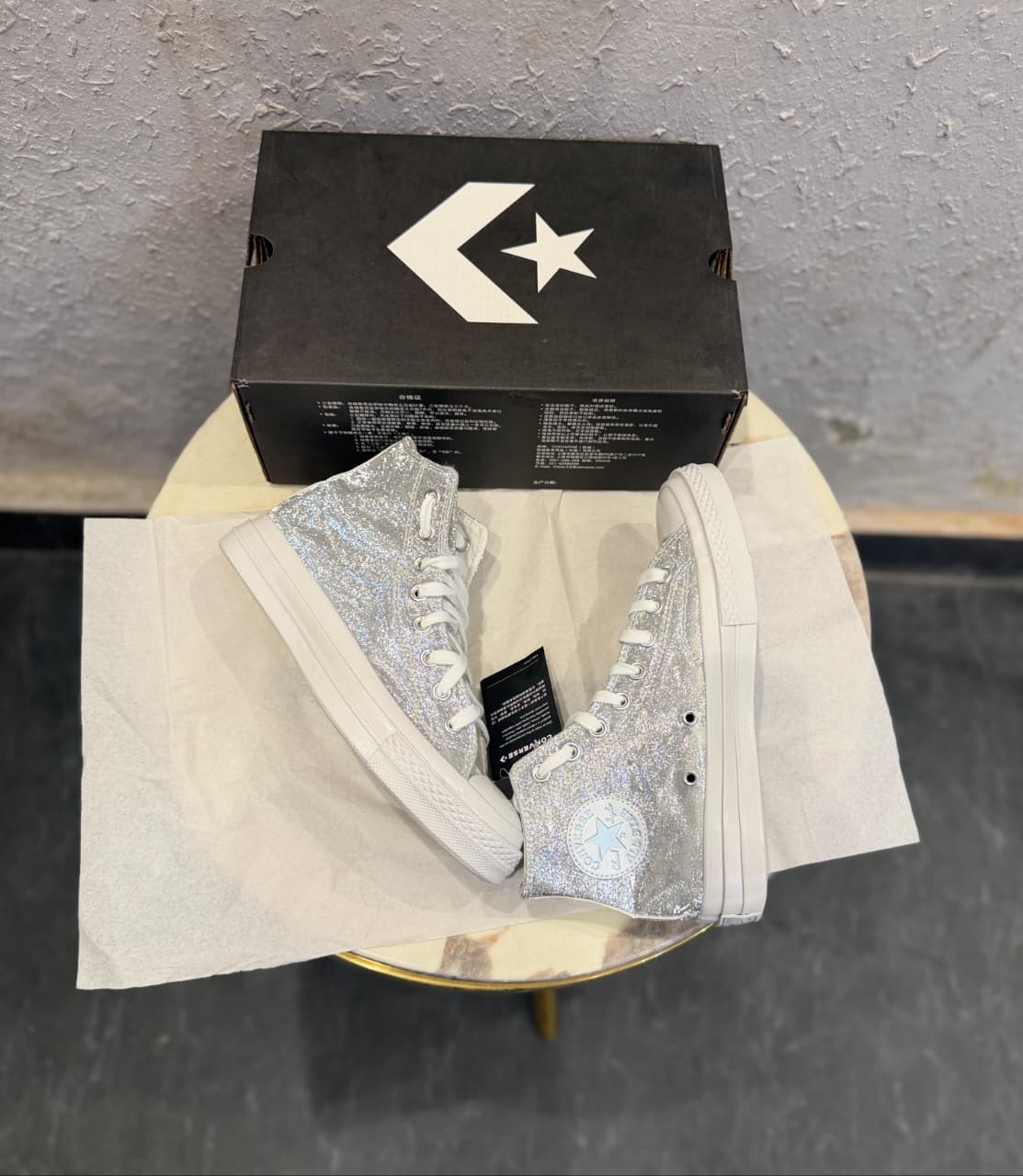 CONVERSE CHUCK 70 MID METALLIC SILVER