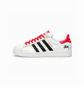 ADIDAS ORIGINAL SUPERSTAR WHITE BLACK RED STUSSY X SUPREME