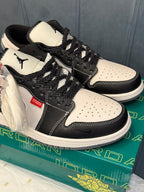 AIR JORDANS RETRO 1 X STUSSY BLACK GREY