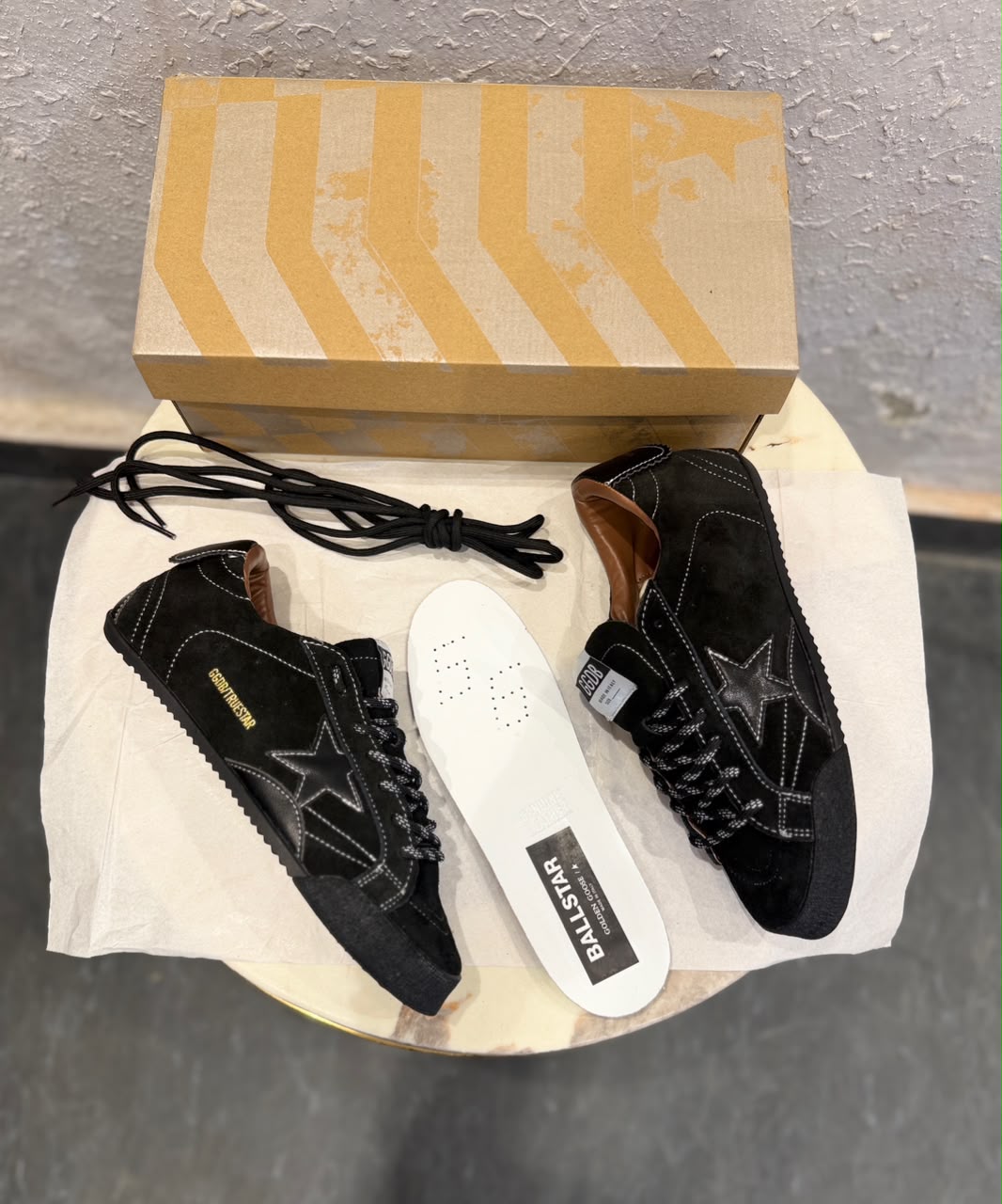 GOLDEN GOOSE TRUE STAR TRIPLE BLACK