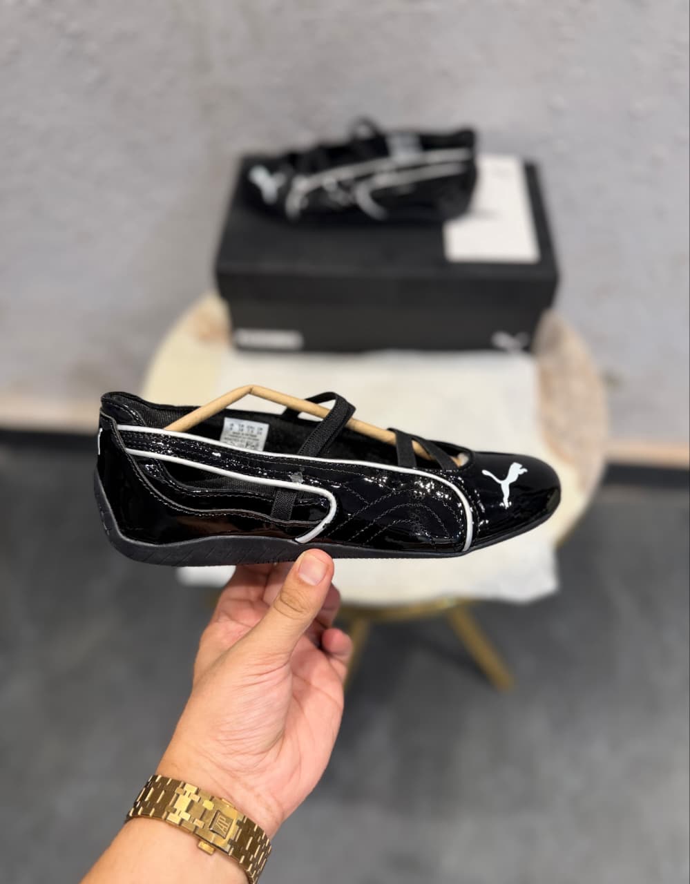 PUMA SPEED CAT BALLET GLOSSY BLACK