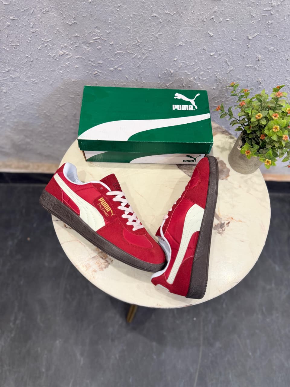 PUMA PALERMO SUEDE  RED