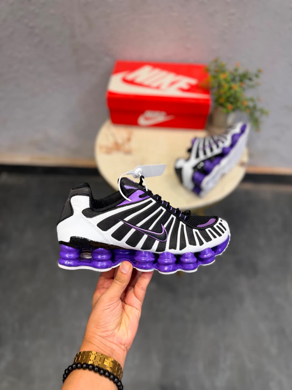 NIKE SHOX TL PURPLE WHITE