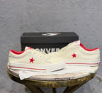 CONVERSE ONE STAR PATENT J WHITE RED