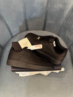 AIRFORCE 1  TRIPLE BLACK FULL LEATHER
