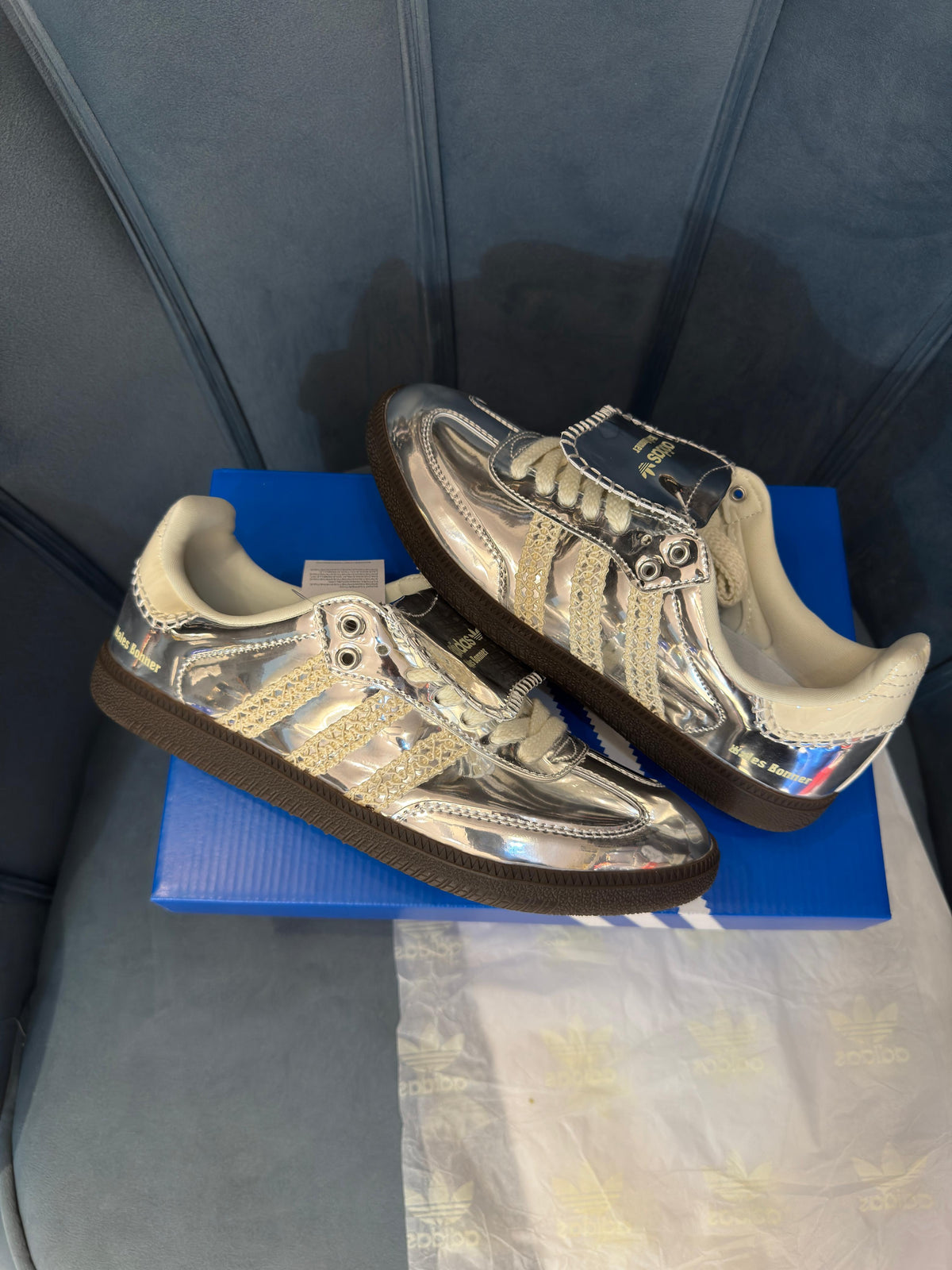 ADIDAS SAMBA X WALES BONNER SILVER