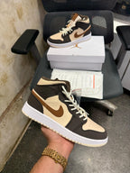 AIR JORDAN 1  MID SE BROWN BASALT MOCHA