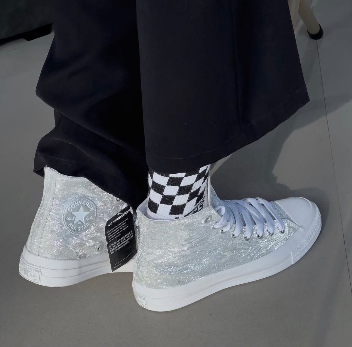 CONVERSE CHUCK 70 MID METALLIC SILVER