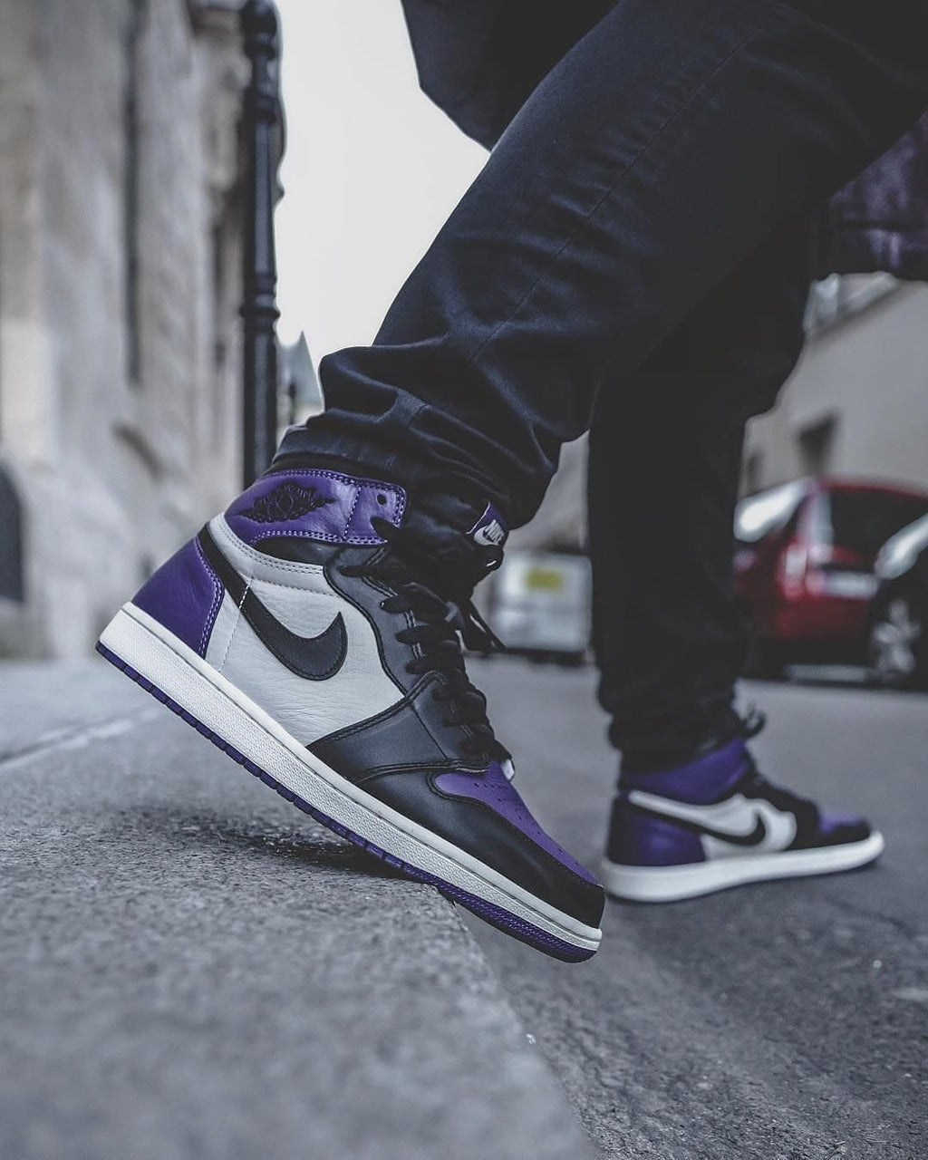 AIR JORDAN RETRO 1 MID PURPLE COURT