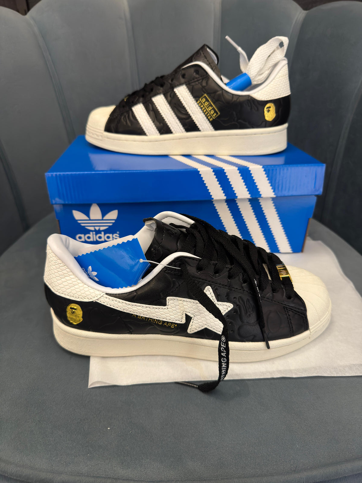 ADIDAS ORIGINAL SUPERSTAR BLACK BAPE