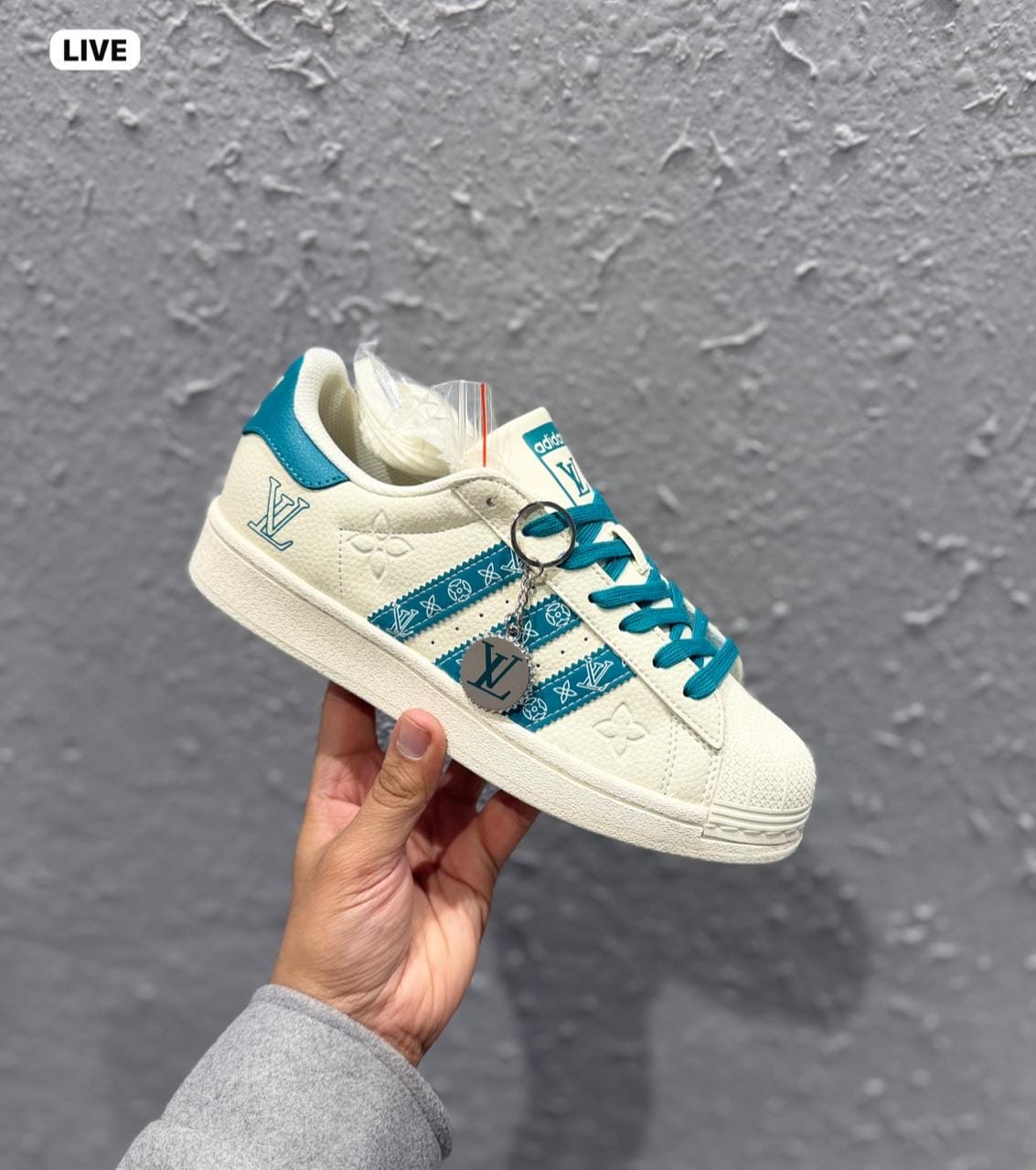 ADIDAS ORIGINAL SUPERSTAR X LOUIS VUITTON EMBOSSED