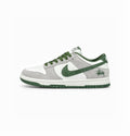 NIKE SB DUNK X STUSSY WHITE ARMY GREEN SUEDE