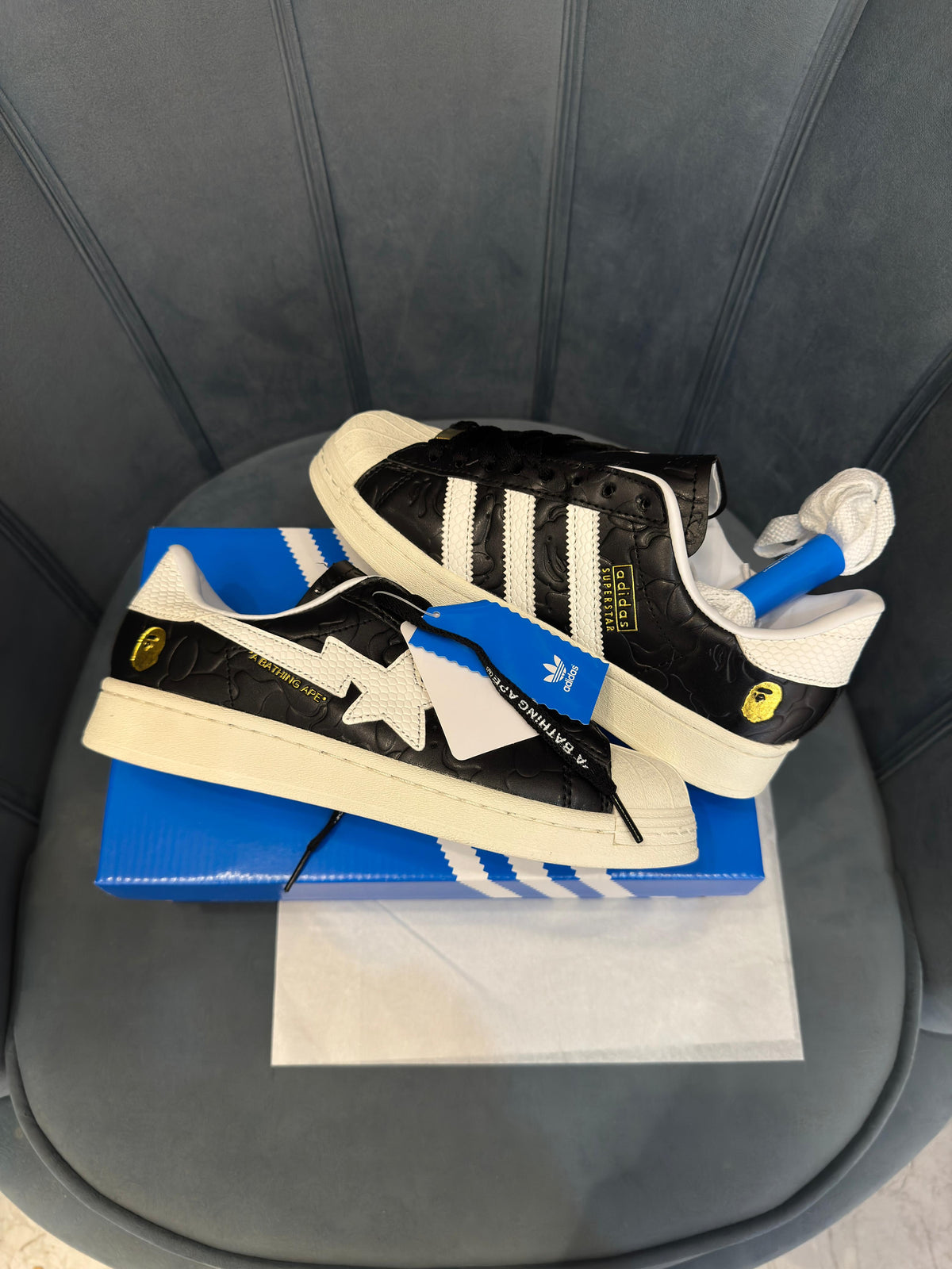 ADIDAS ORIGINAL SUPERSTAR BLACK BAPE