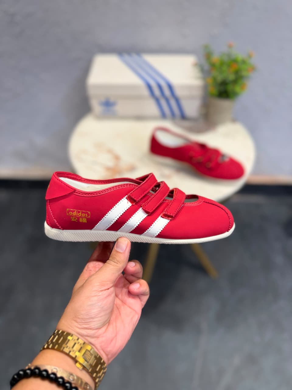ADIDAS ORIGINAL ANFU MARRY JANE RED COLOUR
