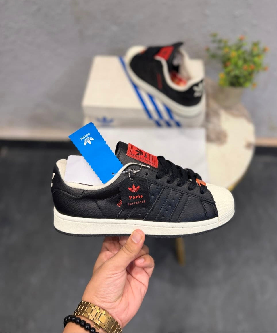 ADIDAS ORIGINAL SUPERSTAR PARIS BLACK