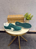 GOLDEN GOOSE BALL STAR GREEN SNEAKERS