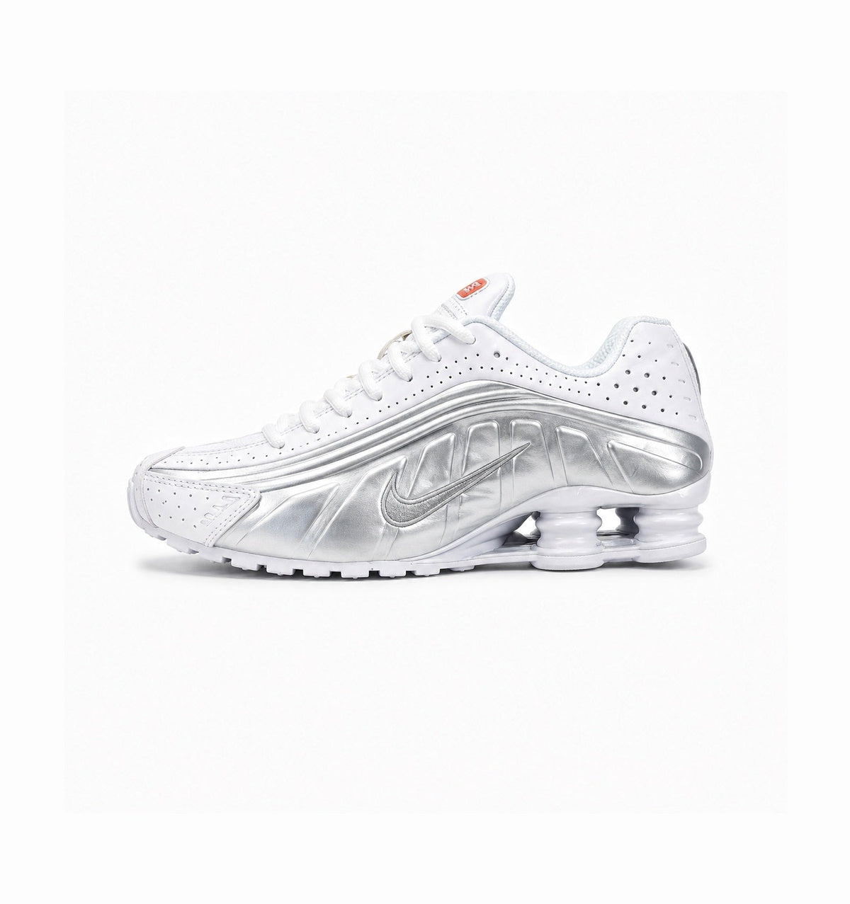 NIKE SHOX WHITE SILVER