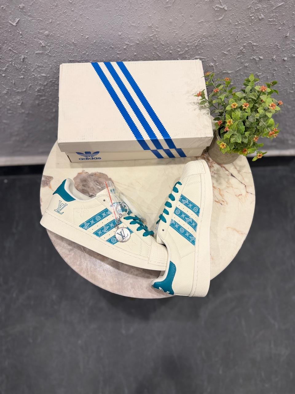 ADIDAS ORIGINAL SUPERSTAR X LOUIS VUITTON EMBOSSED
