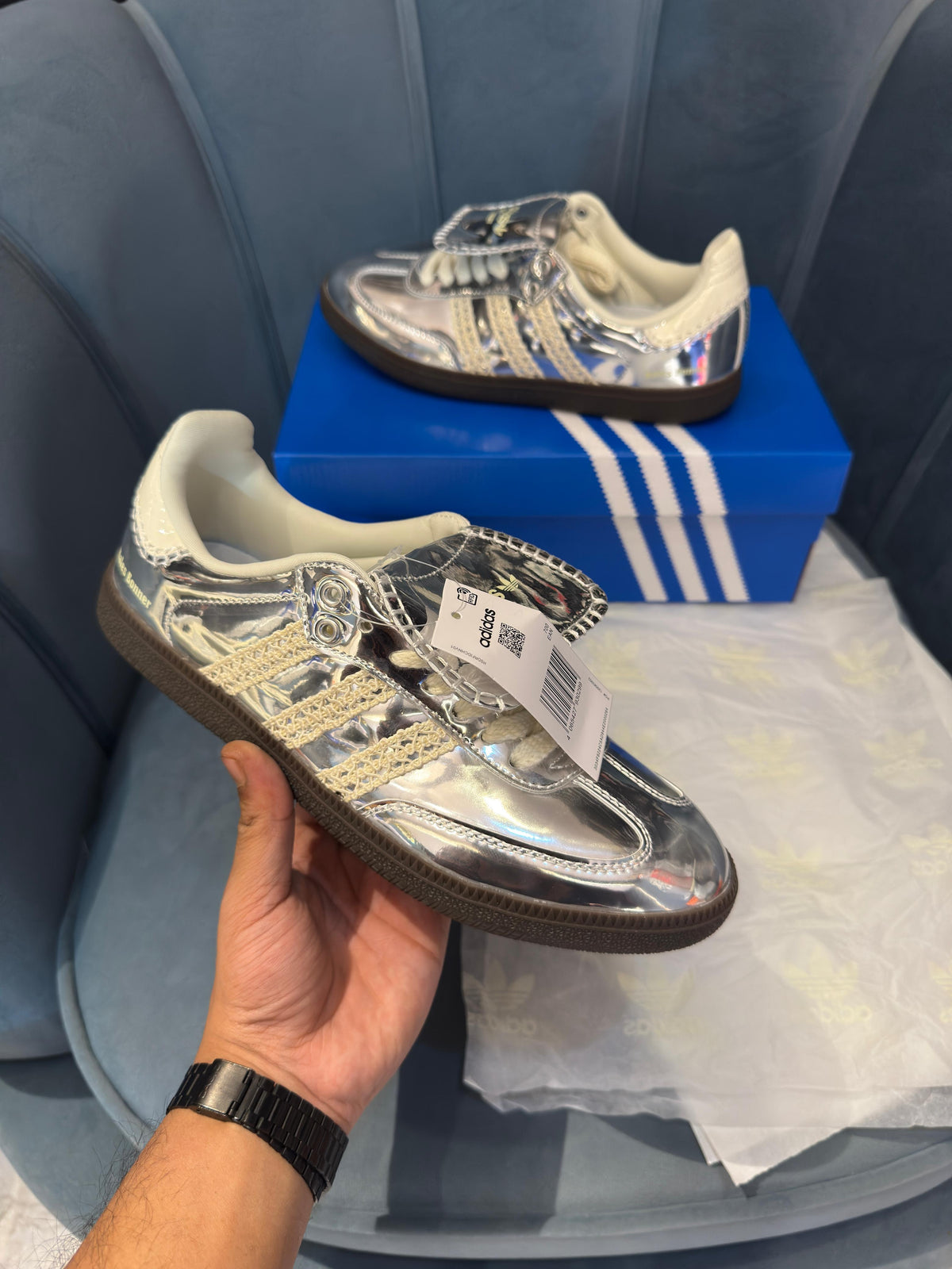 ADIDAS SAMBA X WALES BONNER SILVER
