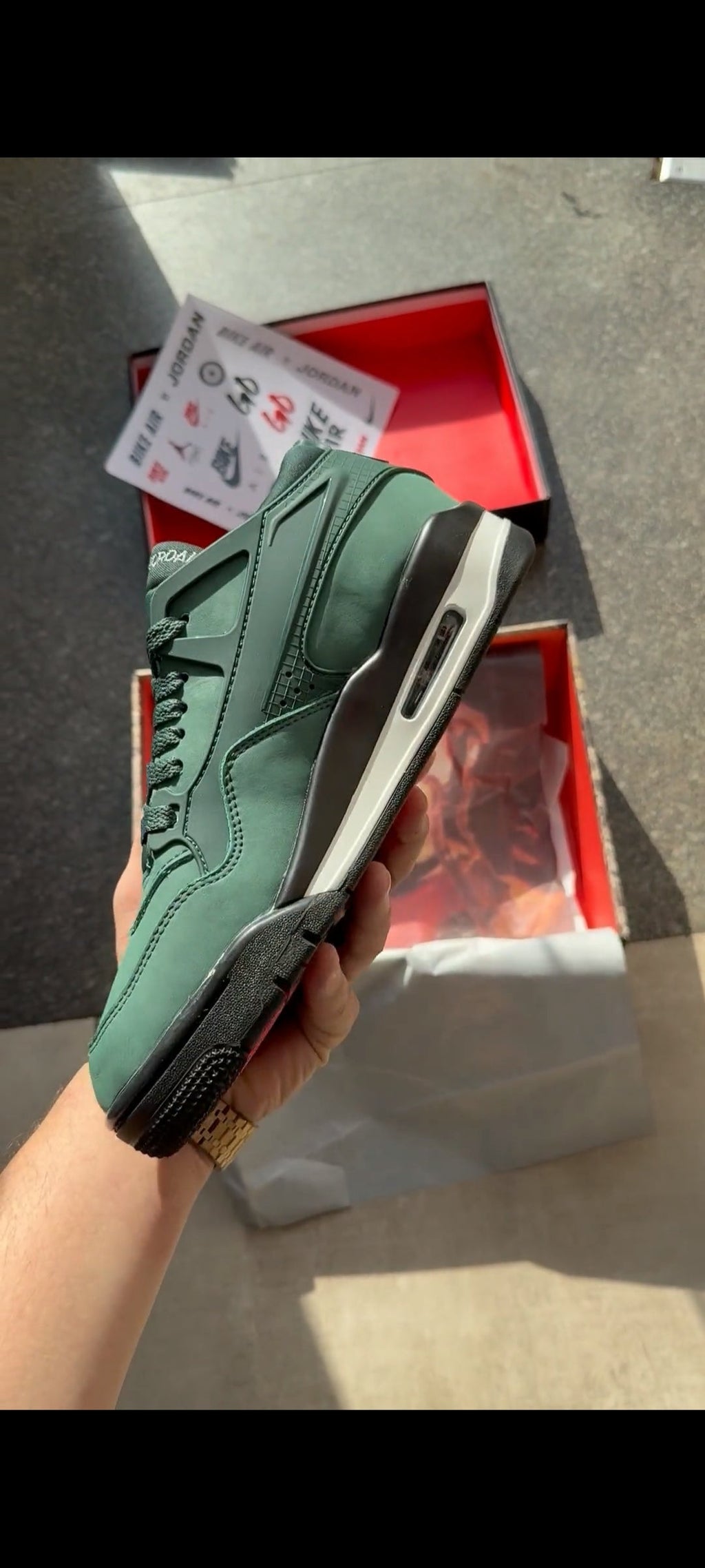 NIKE AIR JORDAN 4  RM NIGEL SYLVESTER FENCE GREEN