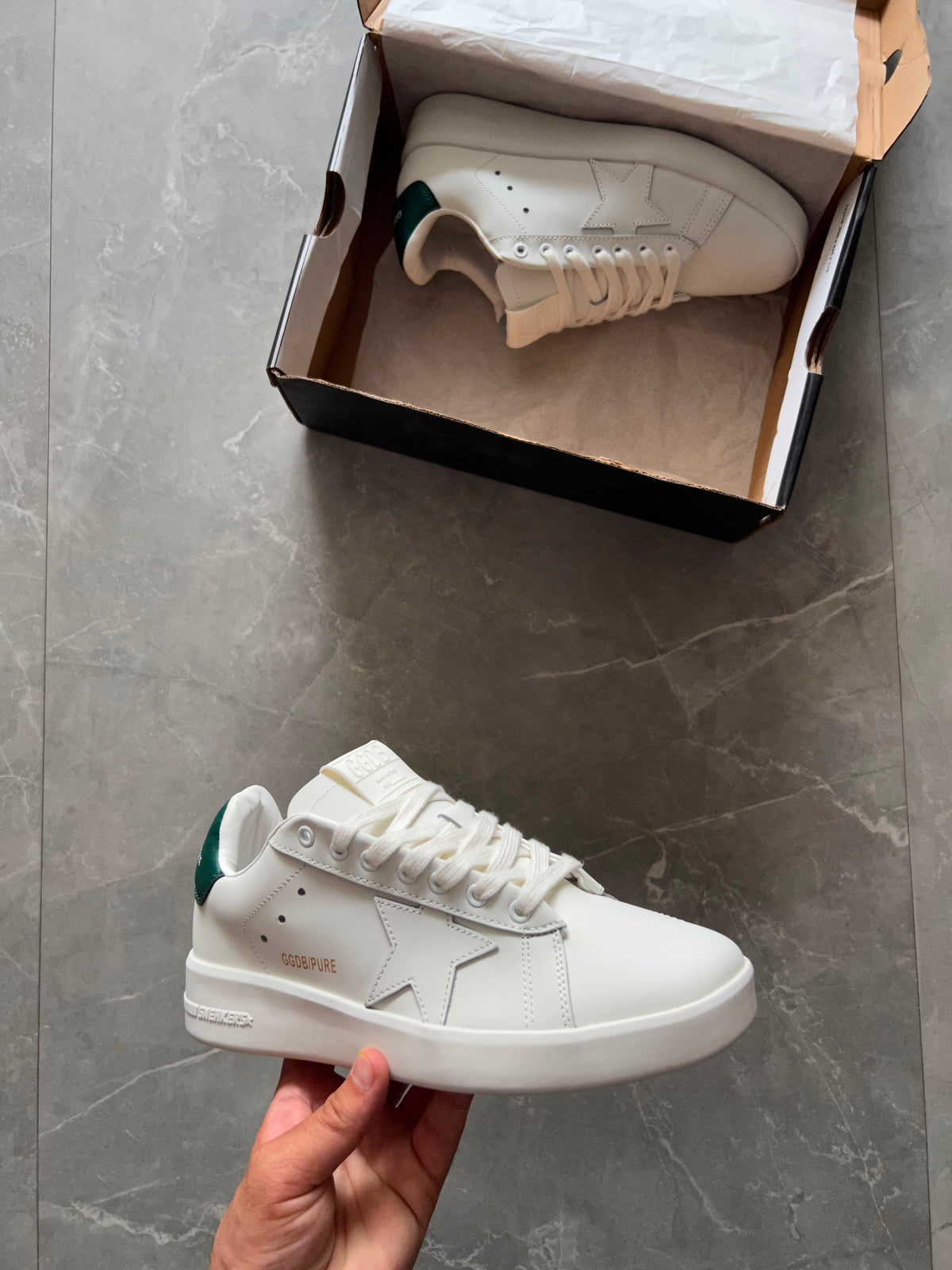 GOLDEN GOOSE PURESTAR WHITE GREEN