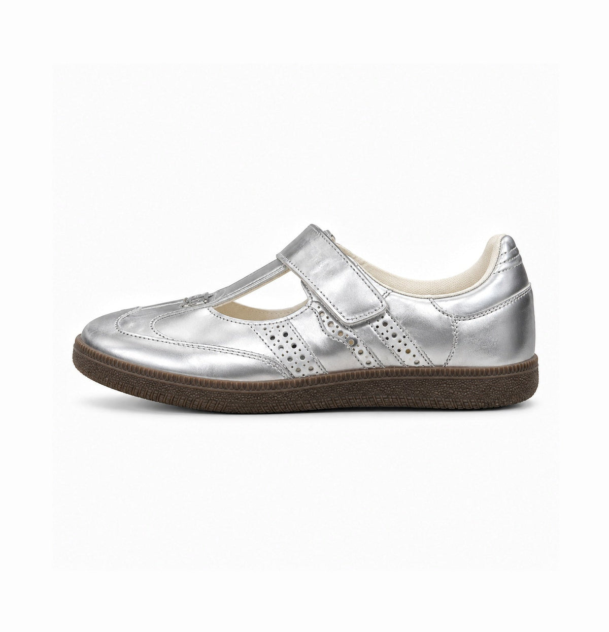 ADIDAS ORIGINAL SAMBA MARRY JANE METALLIC SILVER