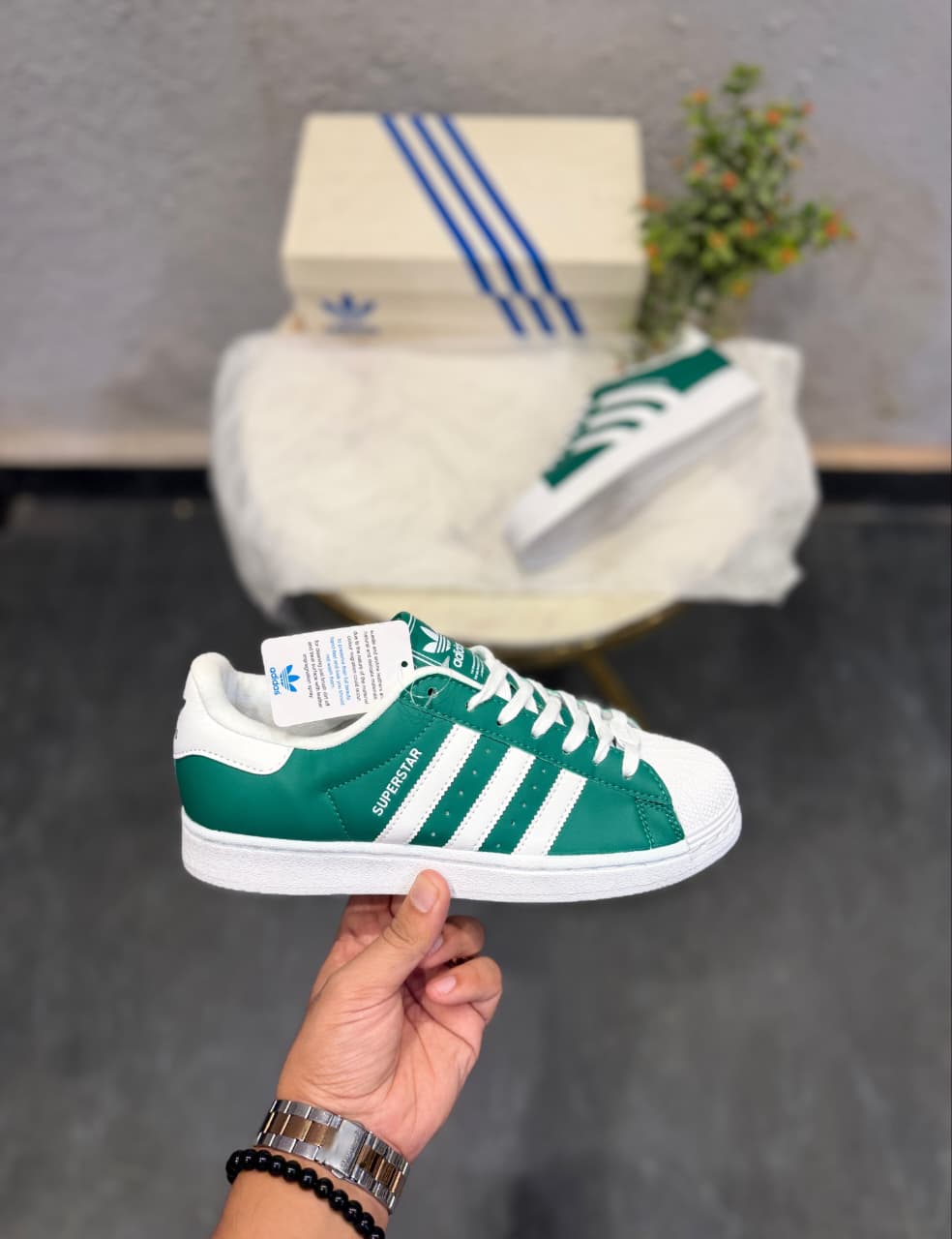 ADIDAS ORIGINALS SUPERSTAR LIGHT GREEN