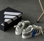 ADIDAS SUPERSTAR ORIGINALS WOVEN WHITE BLACK