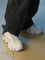 NIKE SHOX TL WHITE / METALLIC SILVER