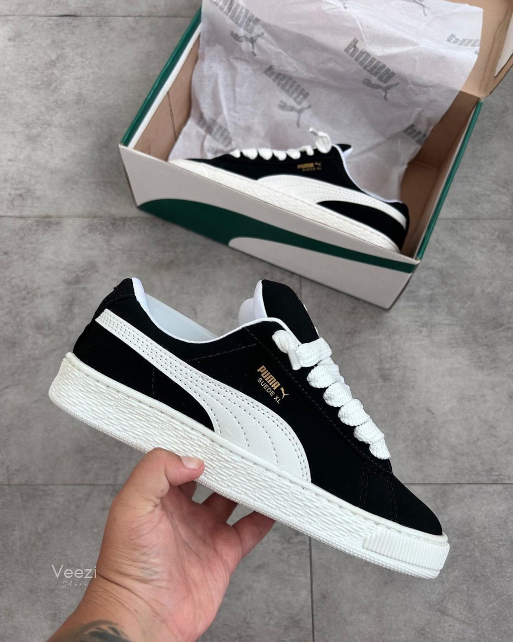 PUMA CLASSIC SUEDE XL BLACK