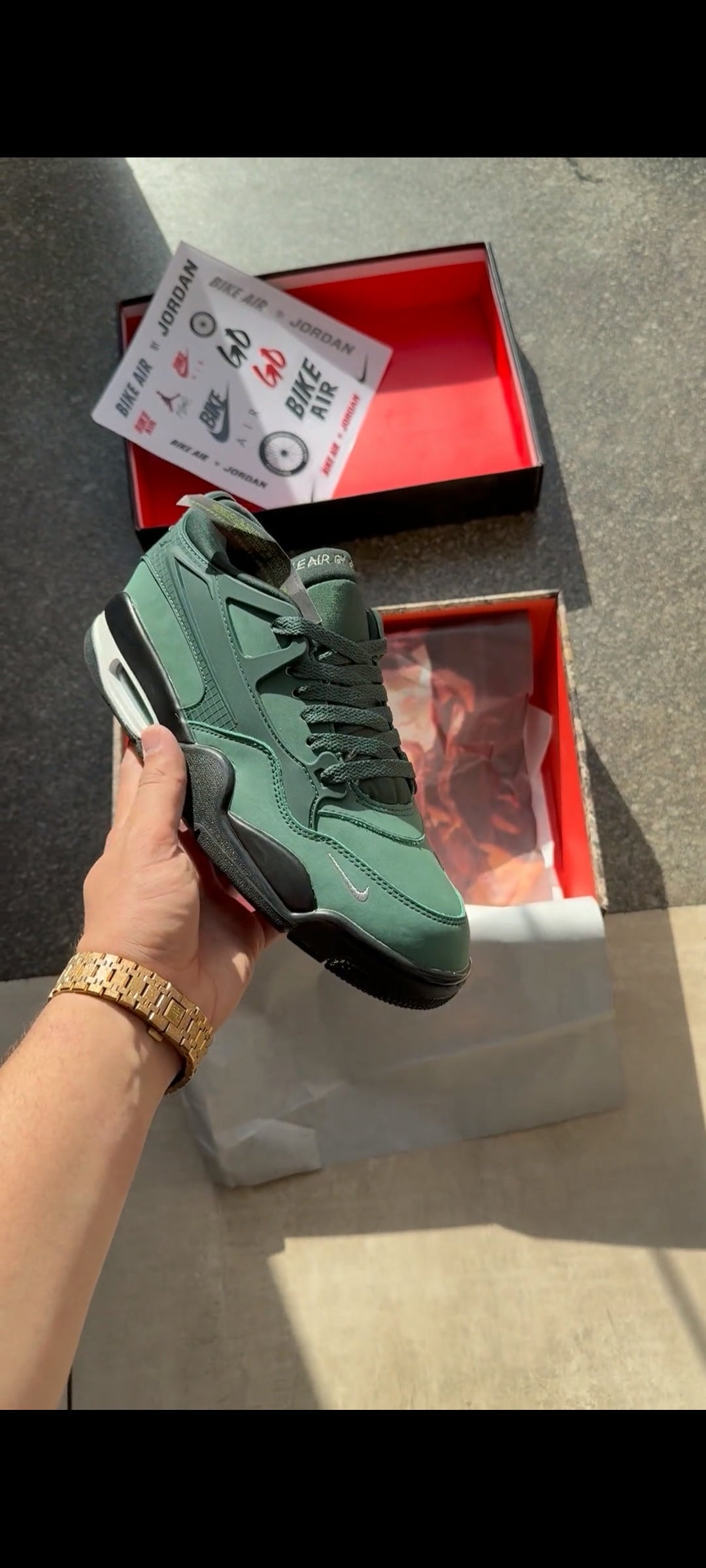 NIKE AIR JORDAN 4  RM NIGEL SYLVESTER FENCE GREEN